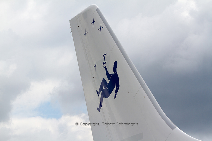 Hauptleitwerk Parabelflugzeug A310 ZERO-G [Foto: Robert Schmiegelt]