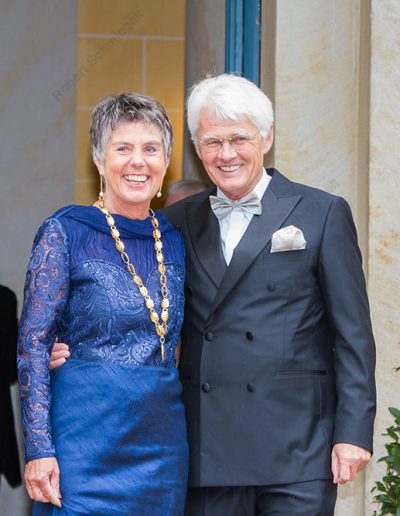Oberbürgermeisterin von Bayreuth, Brigitte Merk-Erbe und Ehemann Thomas Erbe [Foto: Robert Schmiegelt]
