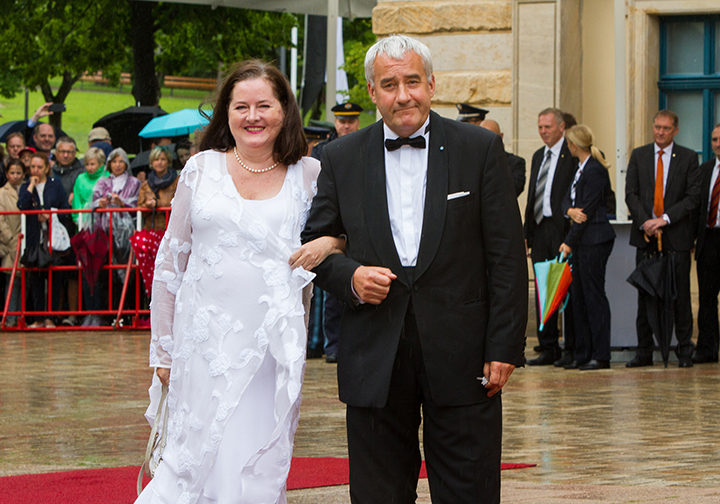 Bayerischer Kultusminister Ludwig Spaenle und Frau Miriam [Foto: Robert Schmiegelt]
