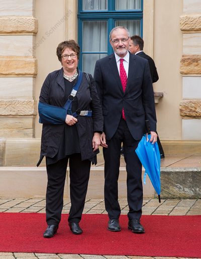 Bundeswirtschaftsministerin Brigitte Zypries mit Begleitung [Foto: Robert Schmiegelt]