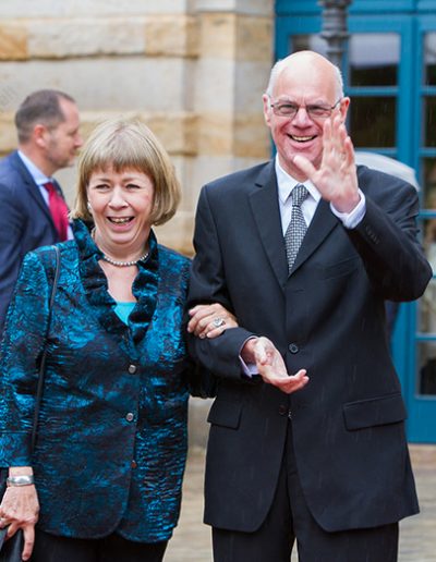 Bundestagspräsident Norbert Lammert und seine Frau Gertrud [Foto: Robert Schmiegelt]
