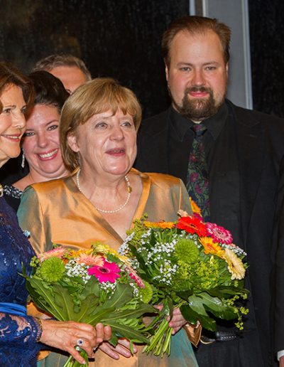 Schwedens Königin Silvia, Bundeskanzlerin Angela Merkel [Foto: Robert Schmiegelt]